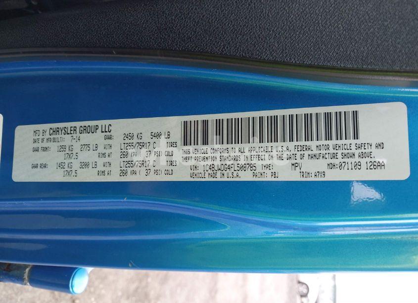 Photo 9 of 2015 Jeep Wrangler UNLIMITED WILLYS WHEELER (VIN 1C4BJWDG4FL508785)