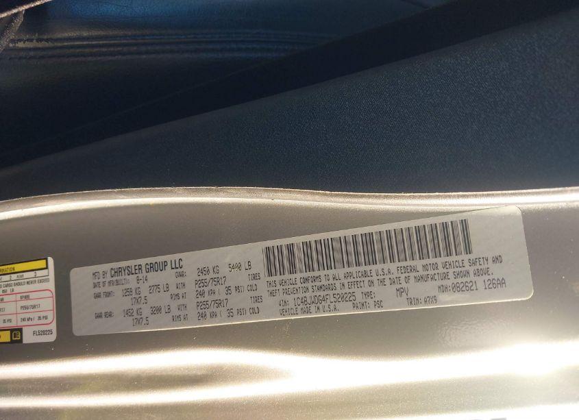 Photo 9 of 2015 Jeep Wrangler UNLIMITED SPORT (VIN 1C4BJWDG4FL520225)