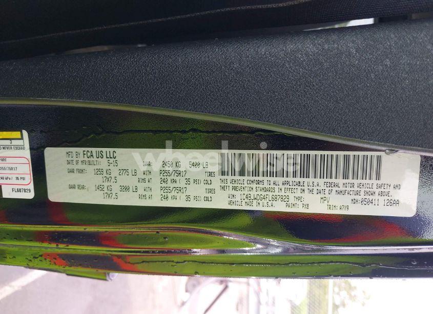 Photo 9 of 2015 Jeep Wrangler UNLIMITED SPORT (VIN 1C4BJWDG4FL687829)