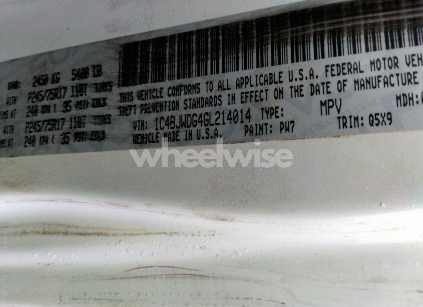 Photo 9 of 2016 Jeep Wrangler UNLIMITED BLACK BEAR (VIN 1C4BJWDG4GL214014)