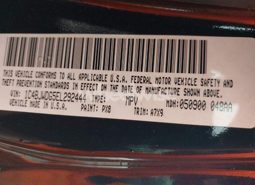 Photo 9 of 2014 Jeep Wrangler UNLIMITED SPORT (VIN 1C4BJWDG5EL292444)