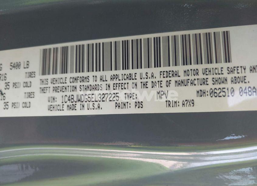 Photo 9 of 2014 Jeep Wrangler UNLIMITED SPORT (VIN 1C4BJWDG5EL327225)