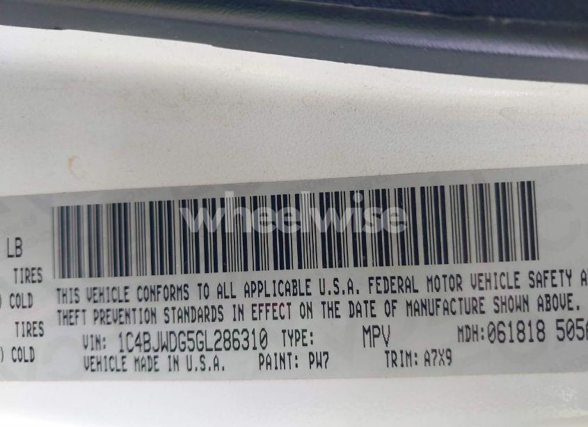 Photo 9 of 2016 Jeep Wrangler UNLIMITED SPORT (VIN 1C4BJWDG5GL286310)