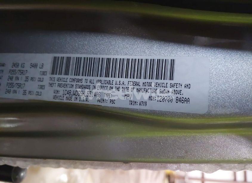 Photo 9 of 2017 Jeep Wrangler UNLIMITED SPORT (VIN 1C4BJWDG5HL551406)