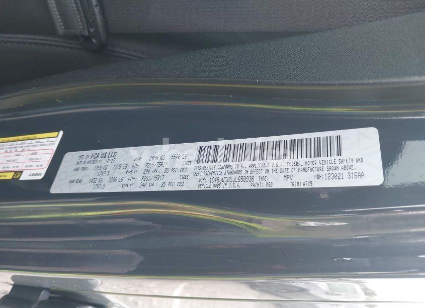 Photo 9 of 2018 Jeep Wrangler JK UNLIMITED SPORT S 4X4 (VIN 1C4BJWDG5JL858936)