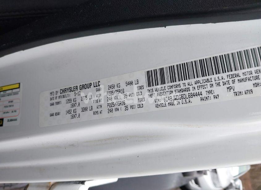 Photo 9 of 2013 Jeep Wrangler UNLIMITED SPORT (VIN 1C4BJWDG6DL684444)