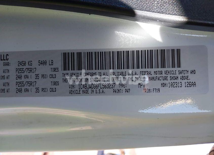 Photo 9 of 2015 Jeep Wrangler UNLIMITED FREEDOM EDITION (VIN 1C4BJWDG6FL563237)