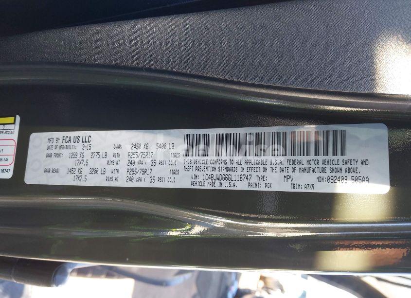 Photo 9 of 2016 Jeep Wrangler UNLIMITED SPORT (VIN 1C4BJWDG6GL116747)