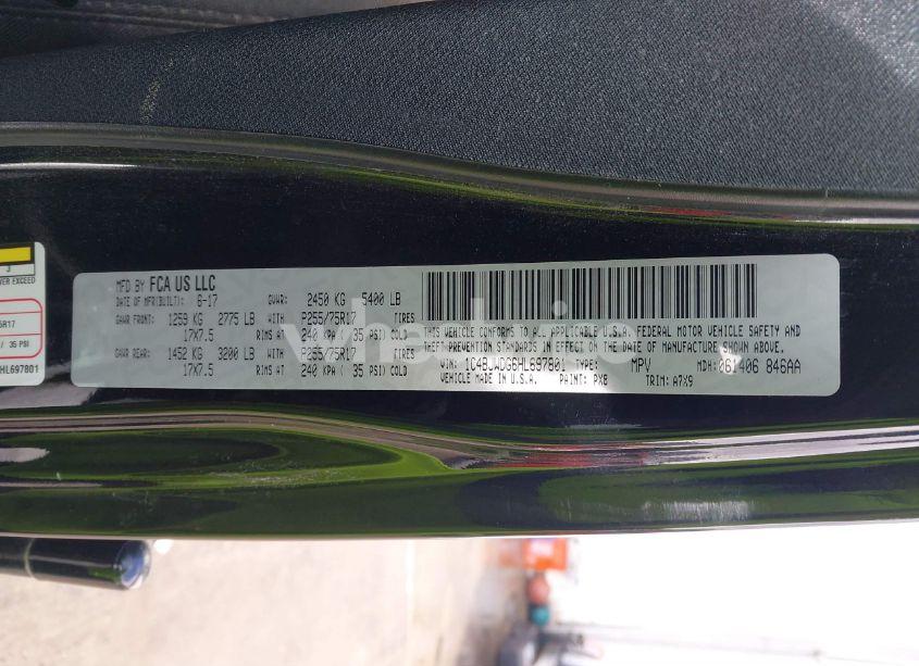 Photo 9 of 2017 Jeep Wrangler UNLIMITED SPORT (VIN 1C4BJWDG6HL697801)