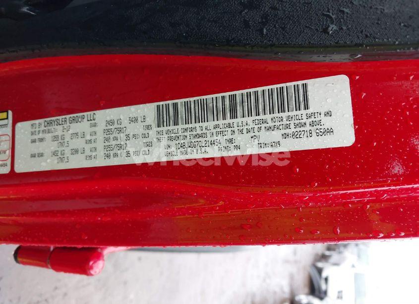 Photo 9 of 2012 Jeep Wrangler UNLIMITED SPORT (VIN 1C4BJWDG7CL214454)