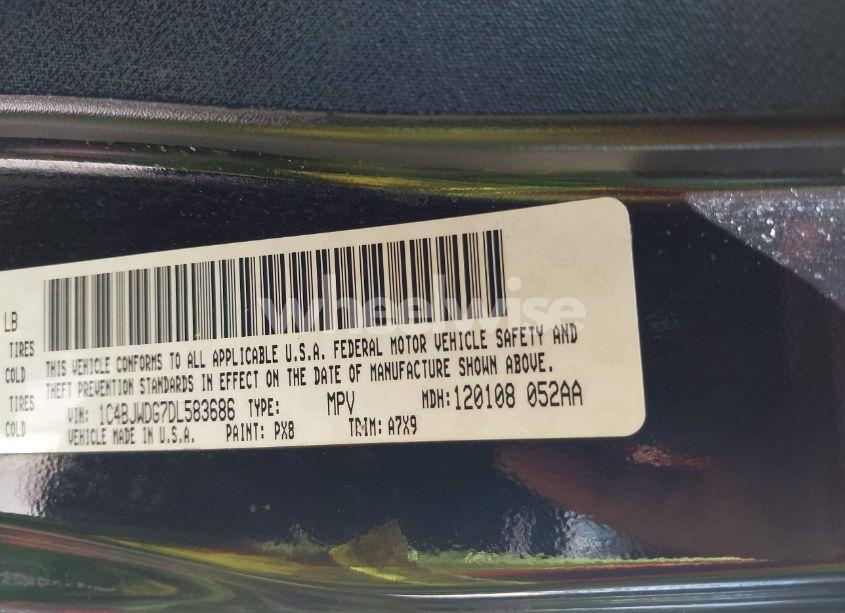 Photo 9 of 2013 Jeep Wrangler UNLIMITED SPORT (VIN 1C4BJWDG7DL583686)