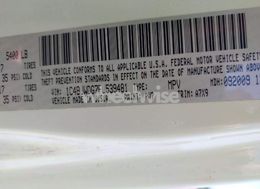 Photo 9 of 2015 Jeep Wrangler UNLIMITED SPORT (VIN 1C4BJWDG7FL539481)