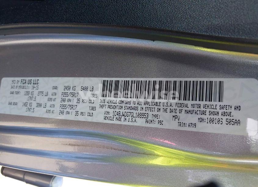 Photo 9 of 2016 Jeep Wrangler UNLIMITED SPORT (VIN 1C4BJWDG7GL109953)