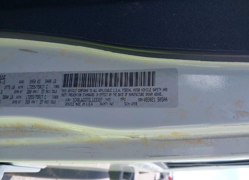 Photo 9 of 2016 Jeep Wrangler UNLIMITED WILLYS WHEELER (VIN 1C4BJWDG7GL123397)