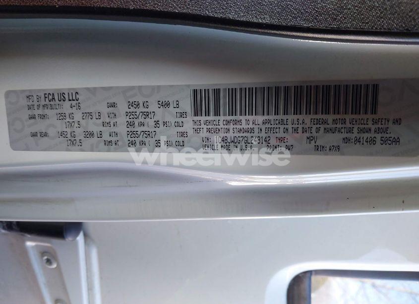 Photo 9 of 2016 Jeep Wrangler UNLIMITED SPORT (VIN 1C4BJWDG7GL248142)