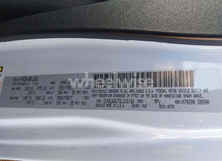 Photo 9 of 2016 Jeep Wrangler UNLIMITED SPORT (VIN 1C4BJWDG7GL316102)