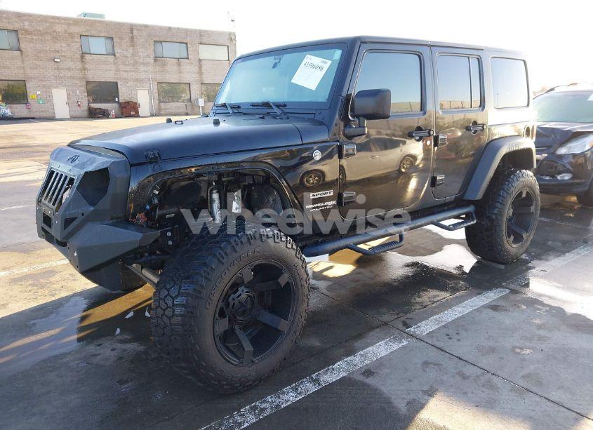 Photo 2 of 2018 Jeep Wrangler JK UNLIMITED SPORT 4X4 (VIN 1C4BJWDG7JL818843)