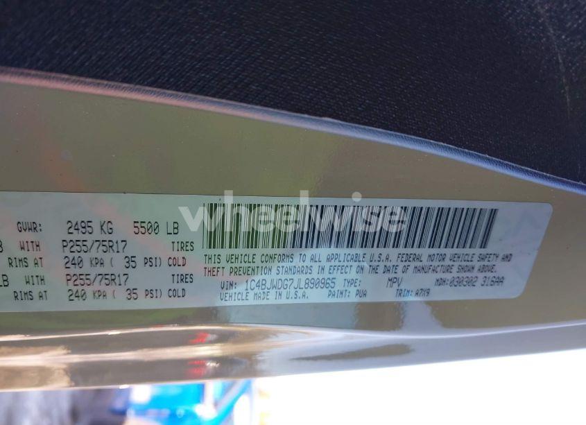 Photo 9 of 2018 Jeep Wrangler JK UNLIMITED SPORT S 4X4 (VIN 1C4BJWDG7JL890965)