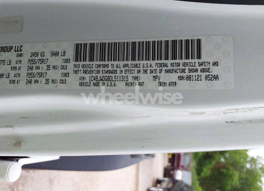 Photo 9 of 2013 Jeep Wrangler UNLIMITED SPORT (VIN 1C4BJWDG8DL511315)