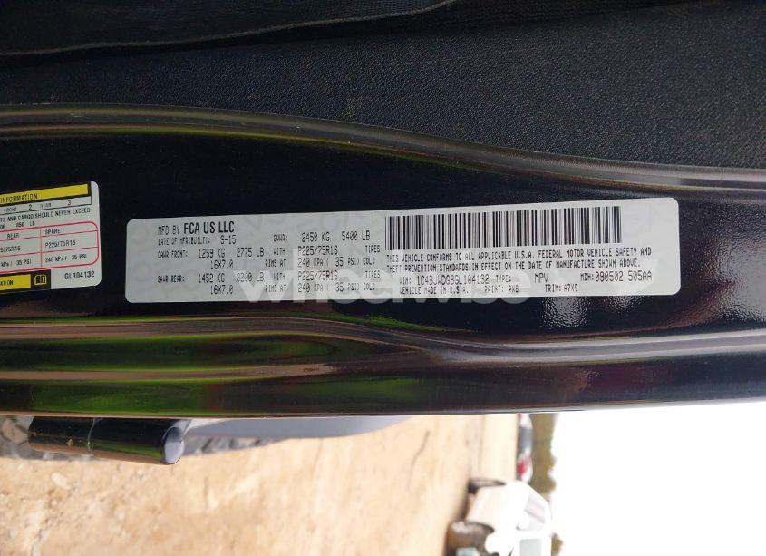 Photo 9 of 2016 Jeep Wrangler UNLIMITED SPORT (VIN 1C4BJWDG8GL104132)