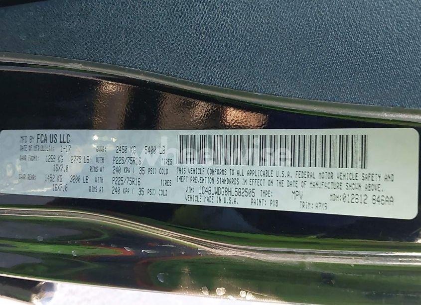 Photo 9 of 2017 Jeep Wrangler UNLIMITED SPORT 4X4 (VIN 1C4BJWDG8HL582505)