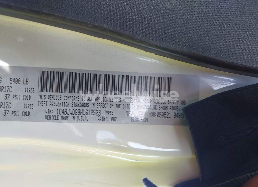 Photo 9 of 2017 Jeep Wrangler UNLIMITED BIG BEAR 4X4 (VIN 1C4BJWDG8HL612523)