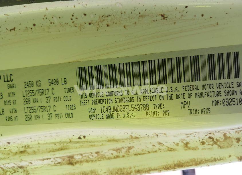 Photo 9 of 2015 Jeep Wrangler UNLIMITED WILLYS WHEELER (VIN 1C4BJWDG9FL543788)