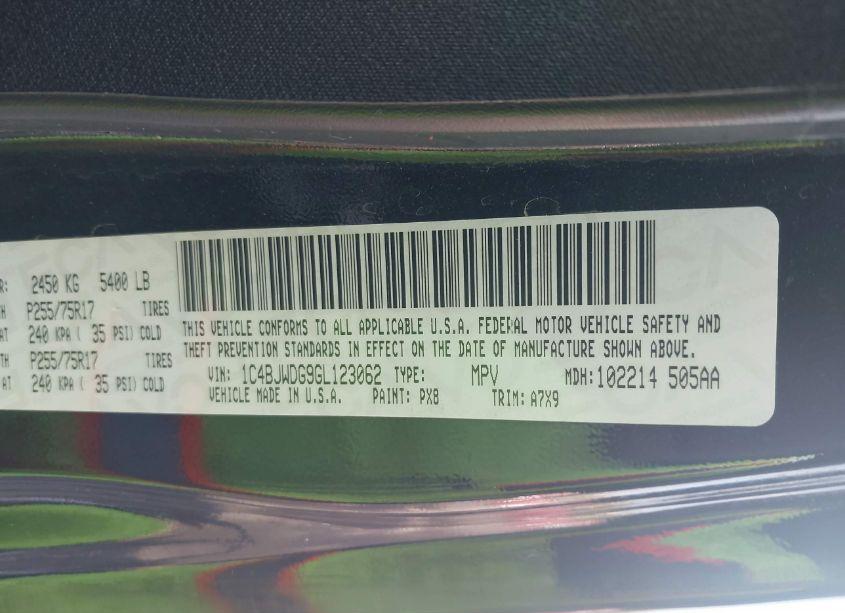 Photo 9 of 2016 Jeep Wrangler UNLIMITED SPORT (VIN 1C4BJWDG9GL123062)