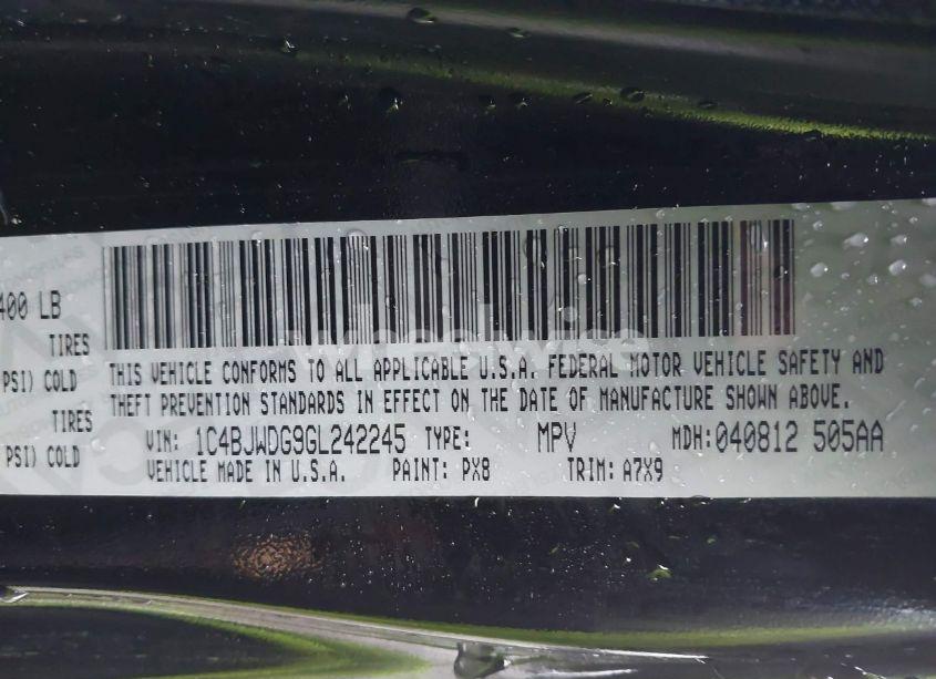 Photo 9 of 2016 Jeep Wrangler UNLIMITED SPORT (VIN 1C4BJWDG9GL242245)