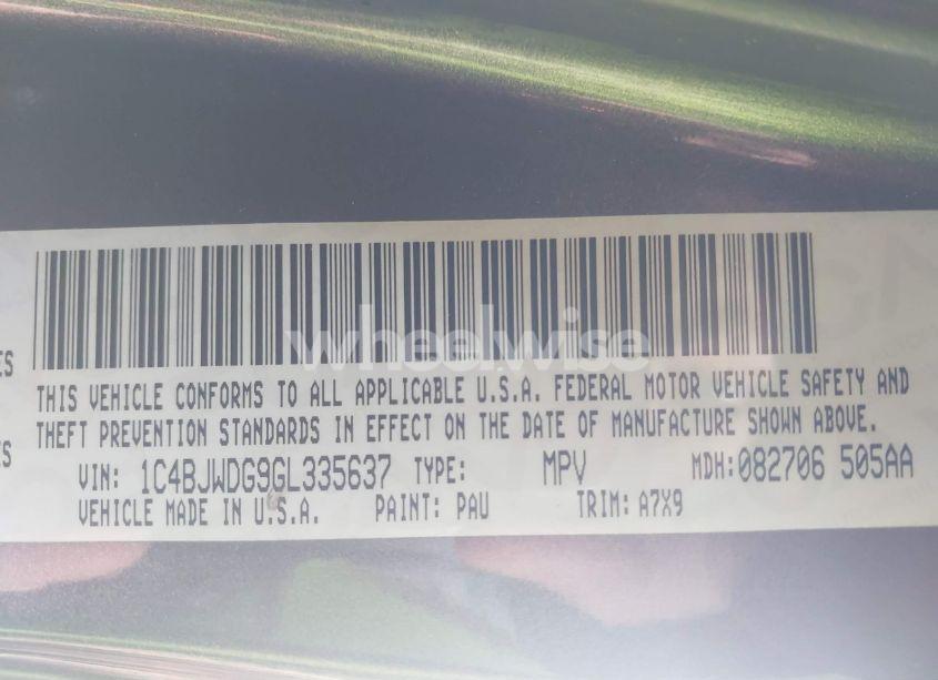 Photo 9 of 2016 Jeep Wrangler UNLIMITED SPORT (VIN 1C4BJWDG9GL335637)