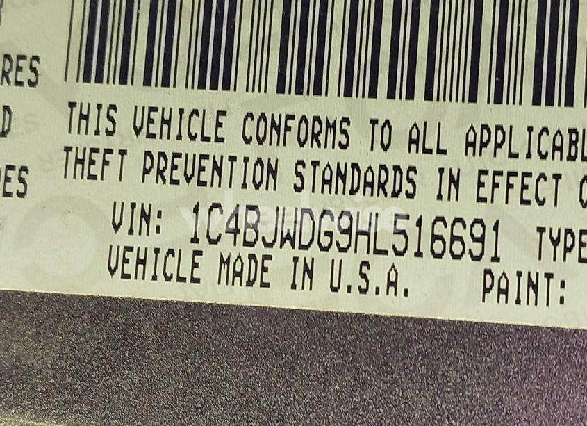 Photo 9 of 2017 Jeep Wrangler UNLIMITED WILLY WHEELER 4X4 (VIN 1C4BJWDG9HL516691)
