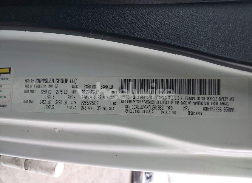 Photo 9 of 2012 Jeep Wrangler UNLIMITED SPORT (VIN 1C4BJWDGXCL261882)