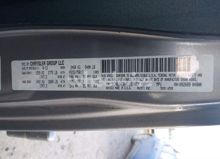 Photo 9 of 2014 Jeep Wrangler UNLIMITED SPORT (VIN 1C4BJWDGXEL120667)