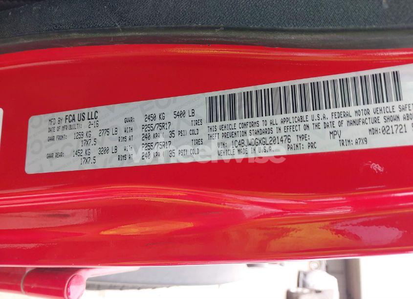 Photo 9 of 2016 Jeep Wrangler UNLIMITED SPORT (VIN 1C4BJWDGXGL201476)