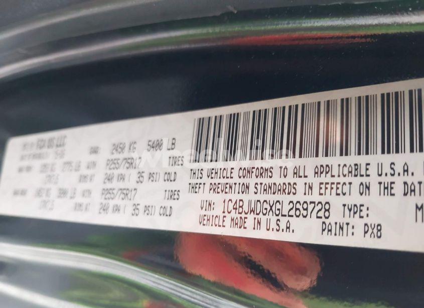 Photo 9 of 2016 Jeep Wrangler UNLIMITED SPORT (VIN 1C4BJWDGXGL269728)