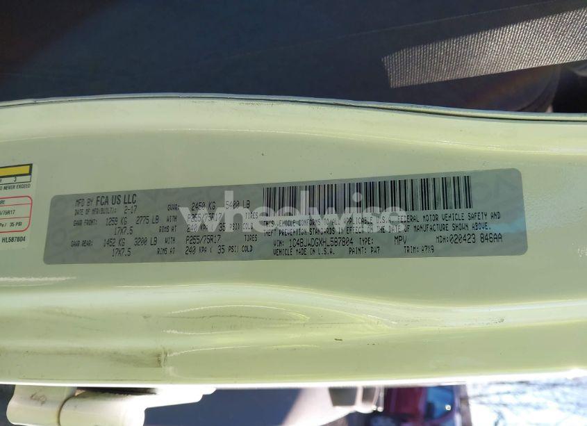 Photo 9 of 2017 Jeep Wrangler UNLIMITED BIG BEAR 4X4/FREEDOM 4X4/SPORT 4X4/WILLY WHEELER 4X4 (VIN 1C4BJWDGXH2587804)