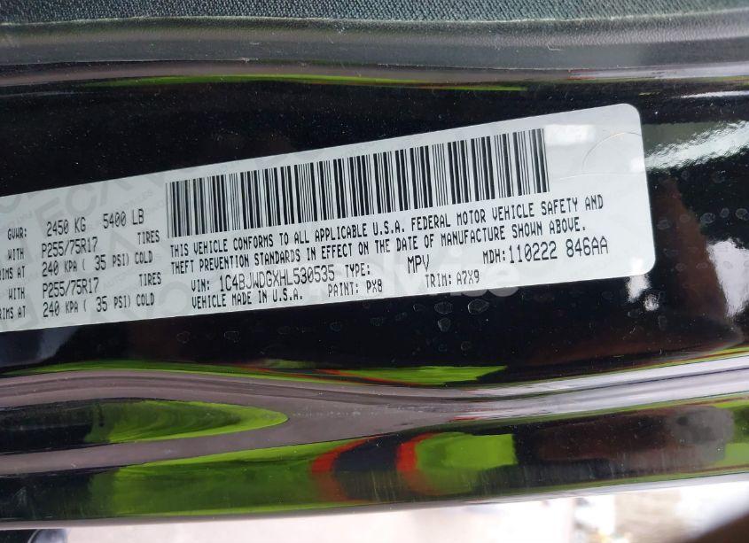 Photo 9 of 2017 Jeep Wrangler UNLIMITED SPORT (VIN 1C4BJWDGXHL530535)