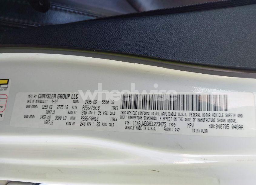 Photo 9 of 2014 Jeep Wrangler UNLIMITED ALTITUDE (VIN 1C4BJWEG0EL273475)