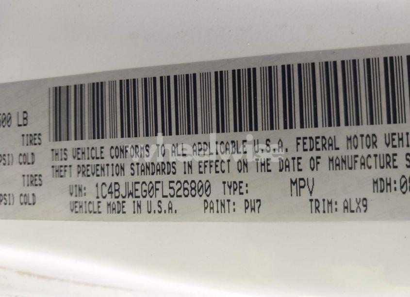 Photo 9 of 2015 Jeep Wrangler UNLIMITED SAHARA (VIN 1C4BJWEG0FL526800)