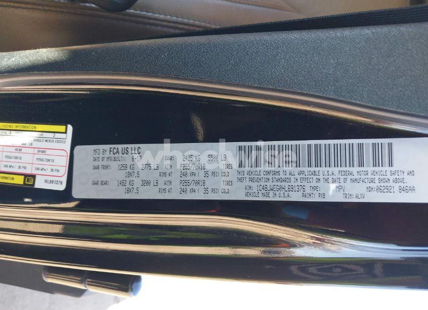 Photo 9 of 2017 Jeep Wrangler UNLIMITED SAHARA 4X4 (VIN 1C4BJWEG0HL691376)