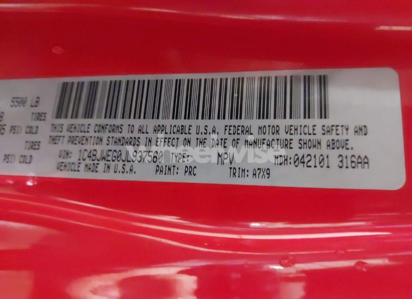 Photo 9 of 2018 Jeep Wrangler JK UNLIMITED SAHARA 4X4 (VIN 1C4BJWEG0JL937560)