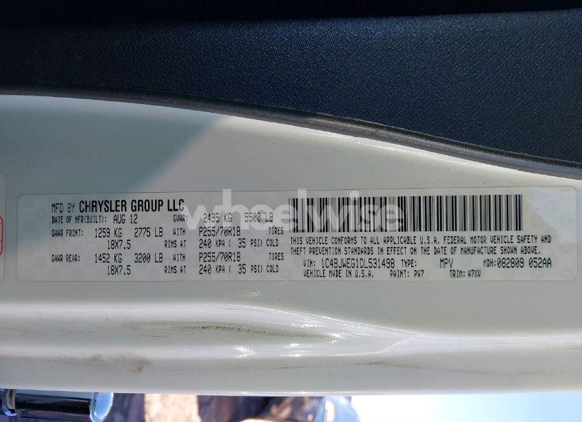 Photo 9 of 2013 Jeep Wrangler UNLIMITED SAHARA (VIN 1C4BJWEG1DL531498)