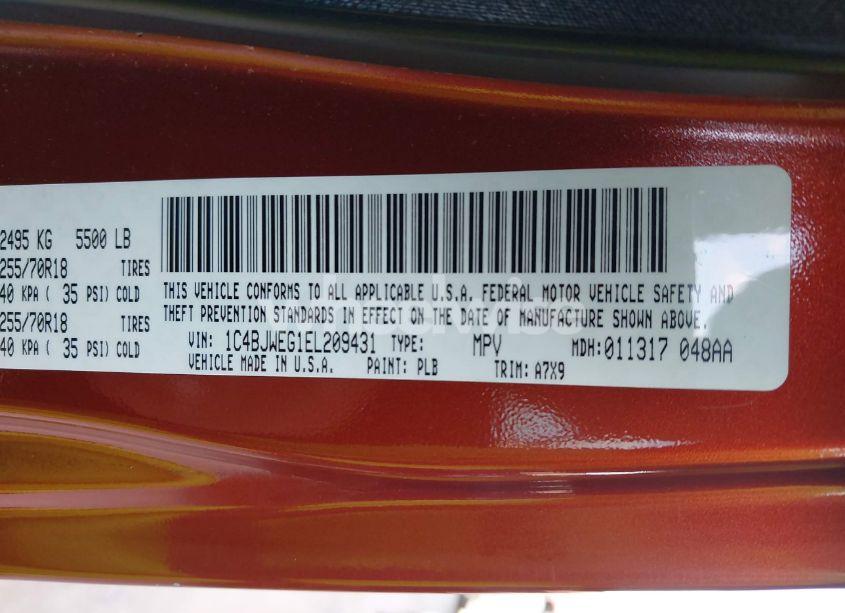 Photo 9 of 2014 Jeep Wrangler UNLIMITED SAHARA (VIN 1C4BJWEG1EL209431)