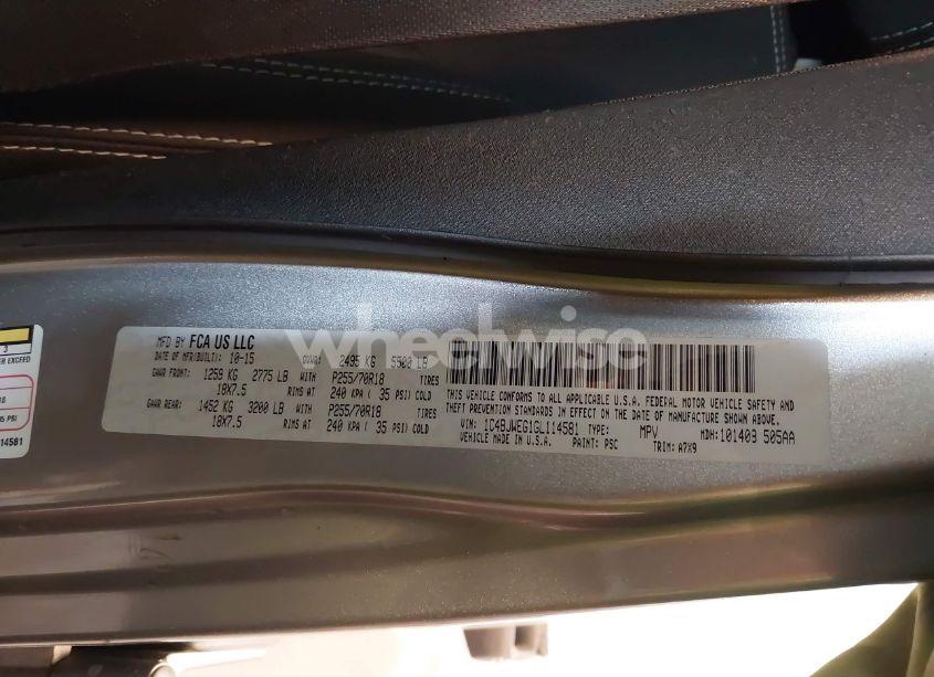 Photo 9 of 2016 Jeep Wrangler UNLIMITED SAHARA (VIN 1C4BJWEG1GL114581)