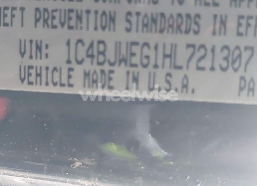 Photo 9 of 2017 Jeep Wrangler UNLIMITED SAHARA 4X4 (VIN 1C4BJWEG1HL721307)