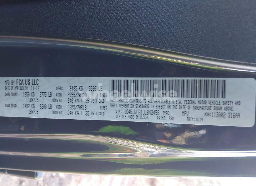 Photo 9 of 2018 Jeep Wrangler JK UNLIMITED SAHARA 4X4 (VIN 1C4BJWEG1JL842456)