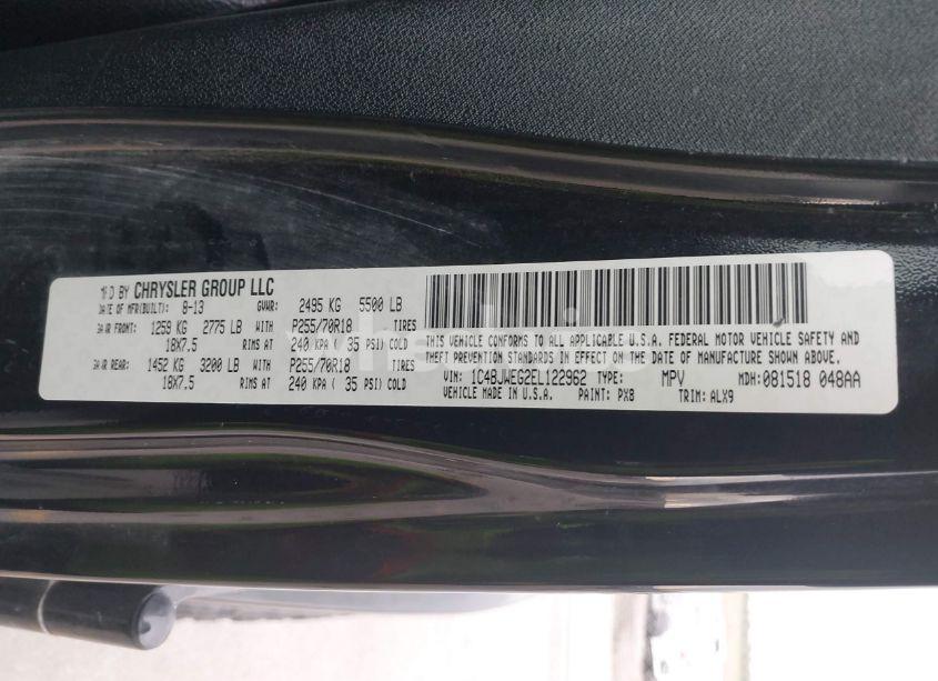 Photo 9 of 2014 Jeep Wrangler UNLIMITED SAHARA (VIN 1C4BJWEG2EL122962)