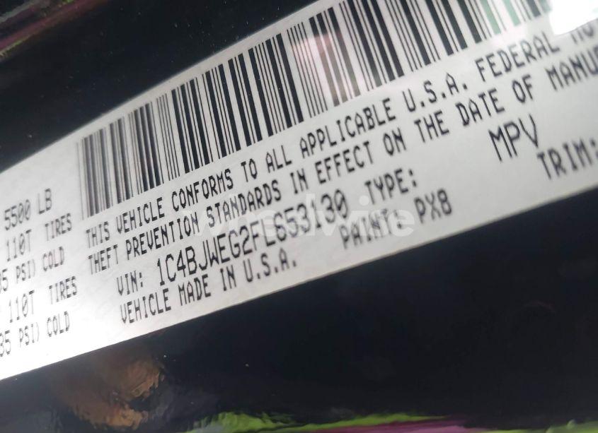 Photo 9 of 2015 Jeep Wrangler UNLIMITED WRANGLER X (VIN 1C4BJWEG2FL653130)