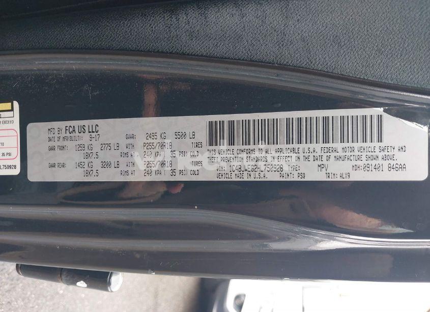 Photo 9 of 2017 Jeep Wrangler UNLIMITED SAHARA 4X4 (VIN 1C4BJWEG2HL750928)