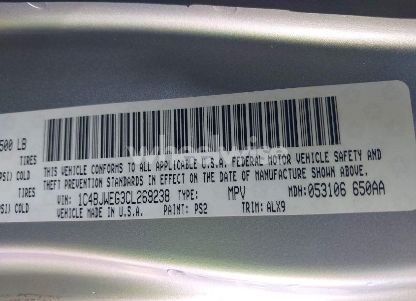 Photo 9 of 2012 Jeep Wrangler UNLIMITED SAHARA (VIN 1C4BJWEG3CL269238)